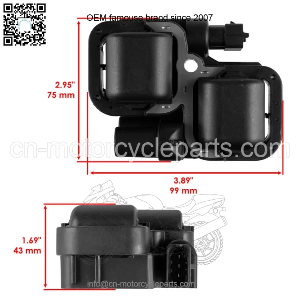 Ignition Coil & Wires For Polaris Ranger Crew 1000 / Crew XP 1000 / XP 1000 2021 - Image 2