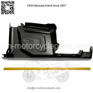 Polaris Ranger Left Hand Center Fender with Rocker, Gloss Black,  OEM Part 5450352-070, Qty 1