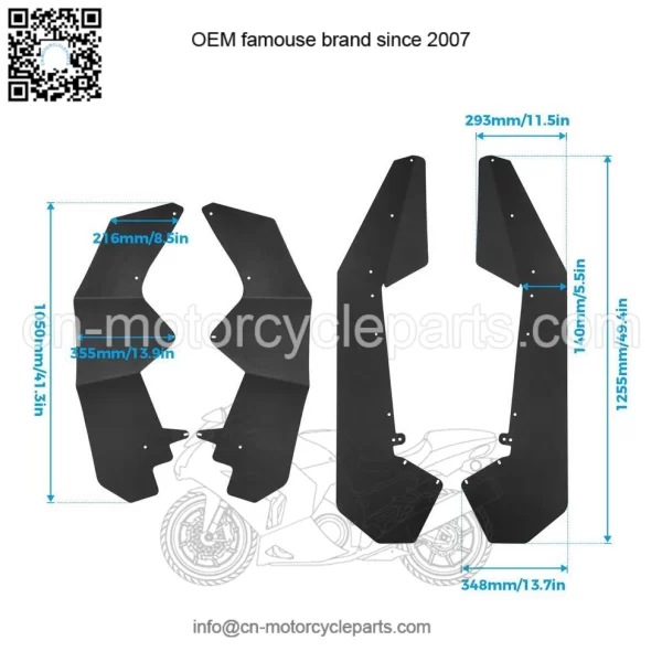 Overfenders Polaris RZR 1000 XP PRO fender extensions - Image 2