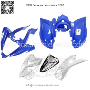 For YAMAHA Raptor 700 2006-2025 Plastics Kit Bodywork Fenders BLUE Complete Set