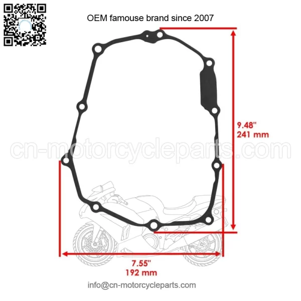 Crankcase Cover Gasket for Honda Z125MA Monkey 2022-2024/ CT125A Trail 2023-2024 - Image 3