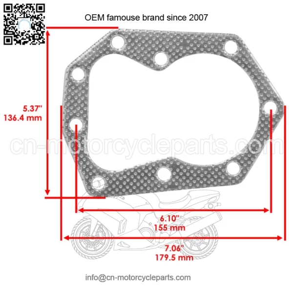 Cylinder Head Gasket For Kohler K241 K301 K321 M10 M12  M14 / 47 041 15-S - Image 2