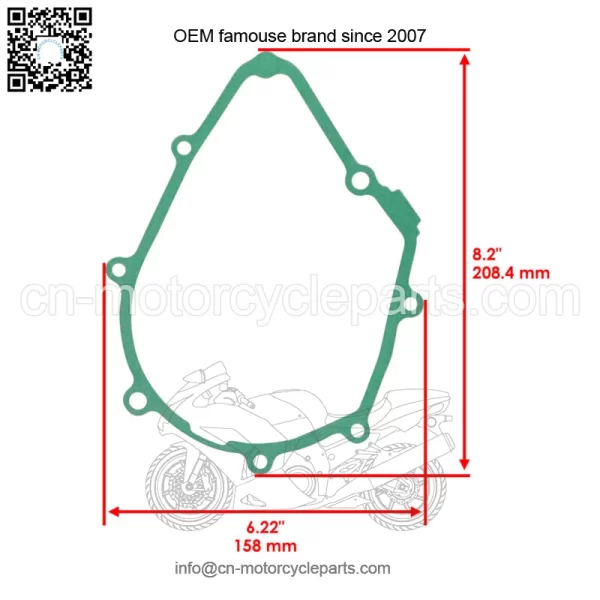 Left Crankcase Cover Gasket For Honda 11395-K73-T60 11395-KPH-901 - Image 2