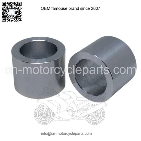 1.00" ID x 1.00" Long Aluminum Harley Motorcycle Wheel Axle Spacer - PAIR