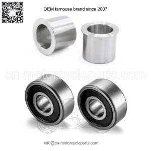 3/4" Sealed Wheel Bearing + Reducers 1" to 3/4" Axle Spacers For Harley Big Twin