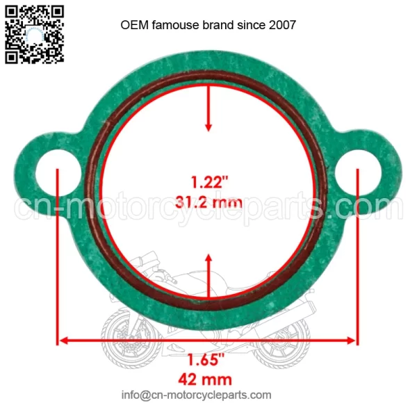 Tensioner Gasket for Yamaha Raptor 700 YFM700R YFM 700R 2006-2017 (For: Yamaha Raptor 700) - Image 2