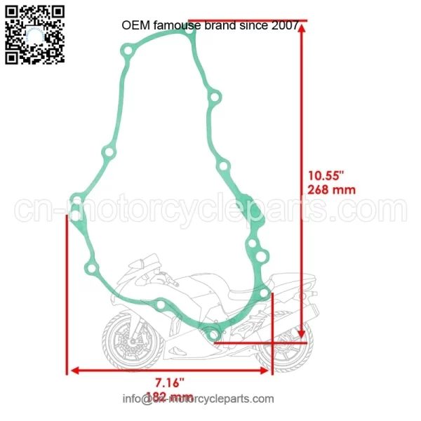 Stator & Clutch Cover Gasket For Yamaha 3D7-15451-00-00 3D7-15462-00-00 - Image 2