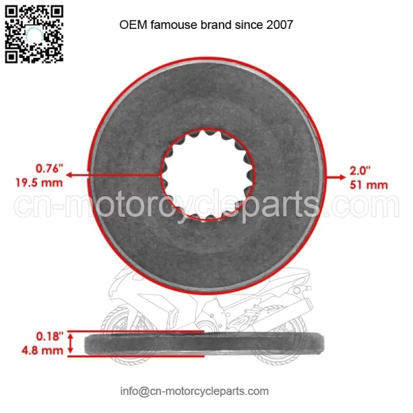 1656927SM Blade Spline Washer for Simplicity Snapper 1615G 808GT 811GT - Image 2