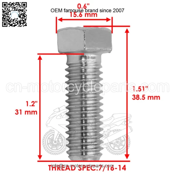 703579 2823471SM Deck Blade Bolt & Washer For Snapper For Simplicity For Murray - Image 2