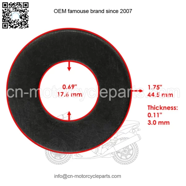 04043-06 Deck Blade Washer For Scag Cheetah SCZ48 SCZ52 SCZ61 SCZ72 - Image 2