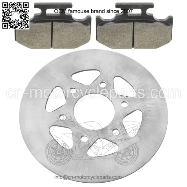 Rear Parking Brake Disc Rotor W/Pads for Yamaha Rhino 700 YXR700 4X4 2008-2013(For: Yamaha Rhino 700) - Image 4