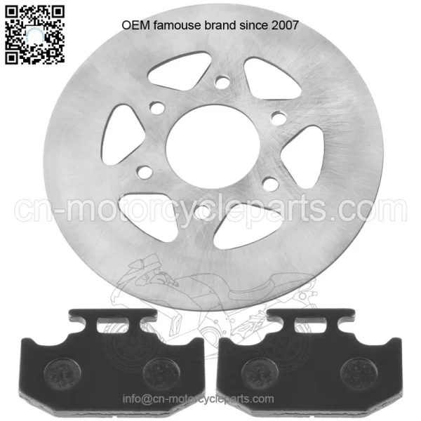 Rear Parking Brake Disc Rotor W/Pads for Yamaha Rhino 700 YXR700 4X4 2008-2013(For: Yamaha Rhino 700) - Image 5