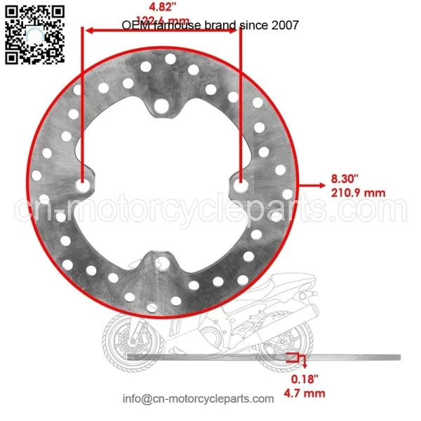 Front And Rear Brake Disc Rotor For Honda Talon 1000R 1000X 4 SXS1000S 2019-2024 - Image 2