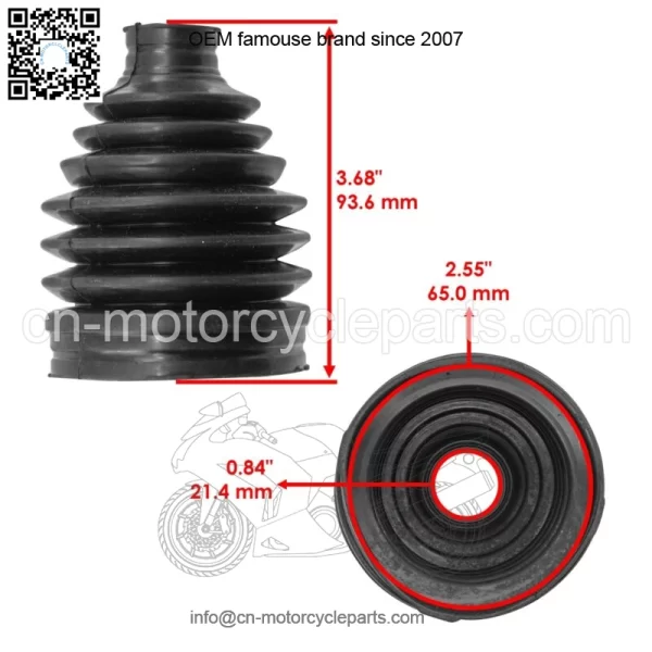 Front Outer CV Axle Boot For Honda Pioneer 700 SXS700M2 2023-2025 - Image 2