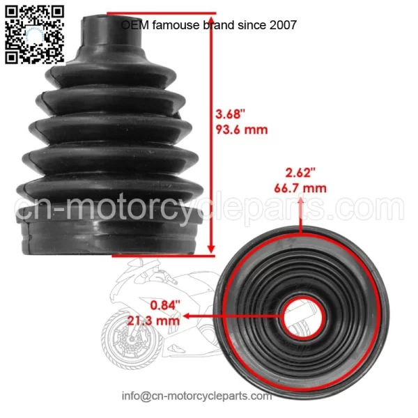 Front Inner CV Axle Boot For Honda Pioneer 520 SXS520M 2021-2022 - Image 2