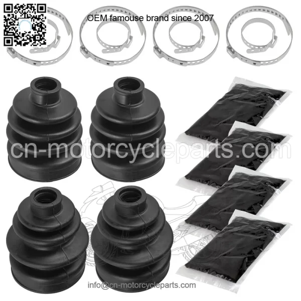 2 Front Inner Outer Axle CV Boot Kit For Honda TRX450ES TRX450S Foreman 98-01