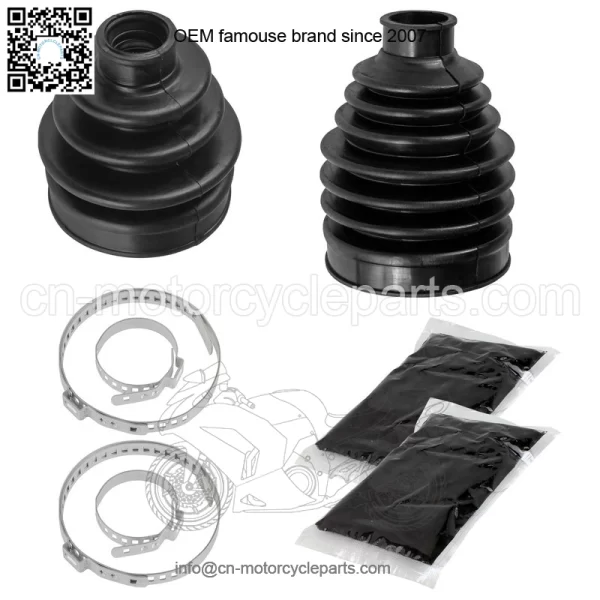 Front Axle Inner & Outer CV Boot Kit For Yamaha Kodiak 450 YFM450 EPS 2022-2025