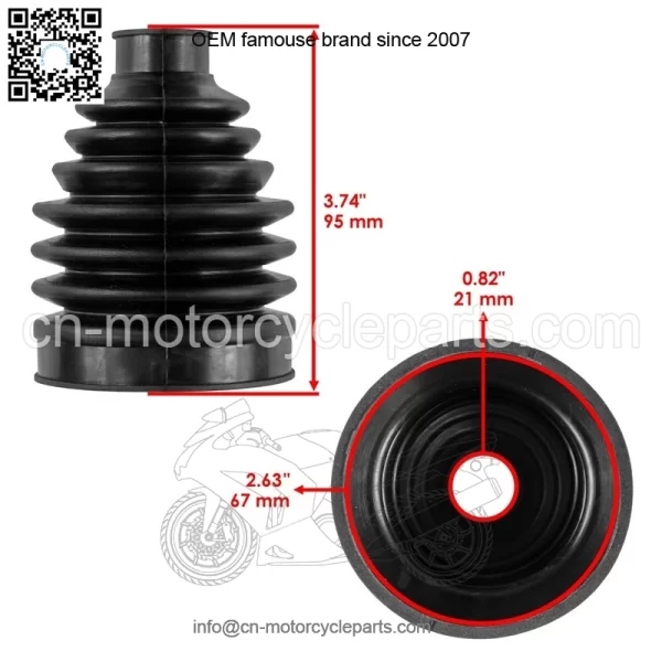 Front or Rear Axle Outer CV Boot Kit for Yamaha Kodiak 450 YFM450 2022-2025 - Image 2