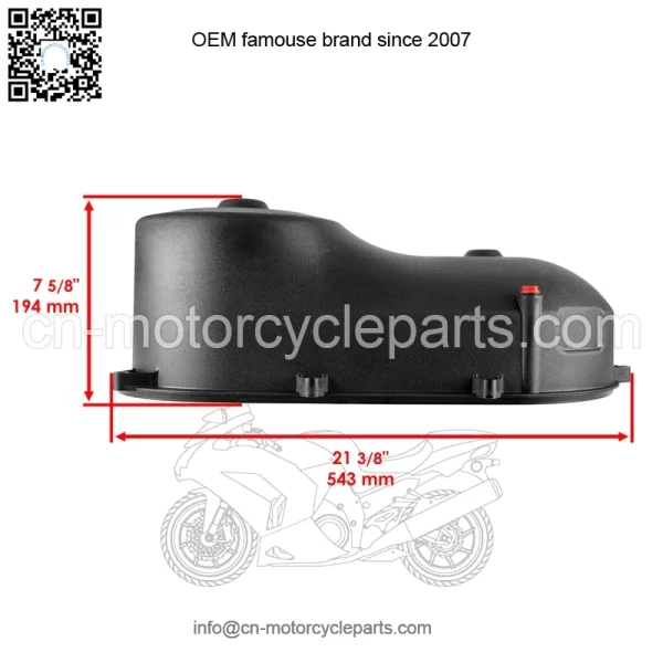 Polaris Scrambler 500 4X4/2X4 2000-2002 CVT Clutch Belt Outer Cover w/Gasket - Image 2
