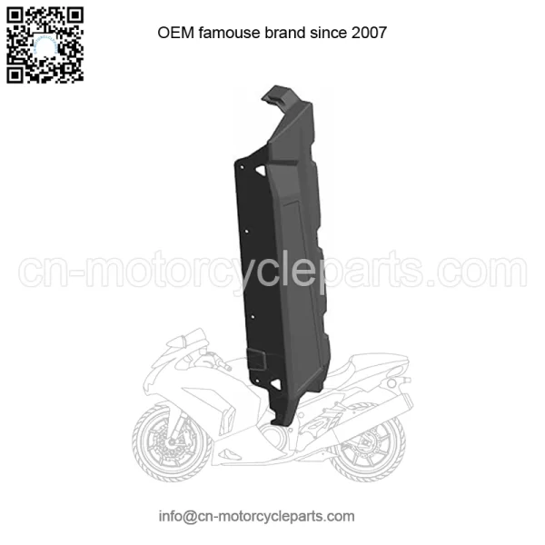 Polaris Ranger Left Hand Short Box Panel, Gloss Black,  OEM Part 5439111-070, Qty 1 - Image 2