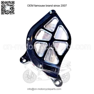 YAMAHA YFZ 450R, 450X ENGINE CASE SAVER & FRONT SPROCKET COVER 2009-2024 BLACK