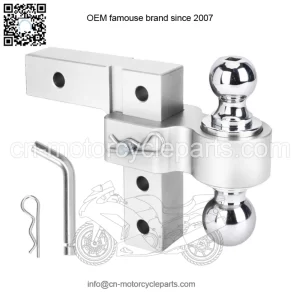 6-inch trailer hook 2"*2-5/16" with double pin #silver