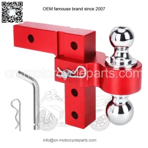 6-inch trailer hook 2"*2-5/16" with double lock#red