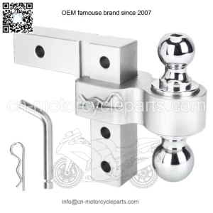 6-inch trailer hook 2"*2-5/16" with double lock#silver