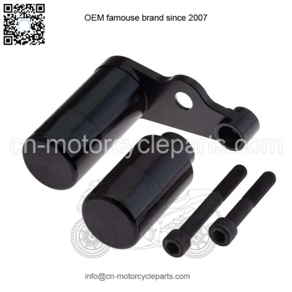 06-09 Suzuki GSX-R600 + GSX-R750 Black Non-cut Frame Slider Protective Cover #Black