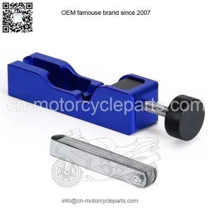 Spark plug gap adjustment tool with feeler gauge #blue