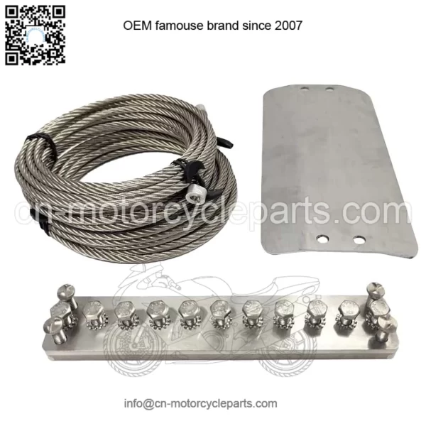 Universal three-way catalytic converter anti-theft protection kit