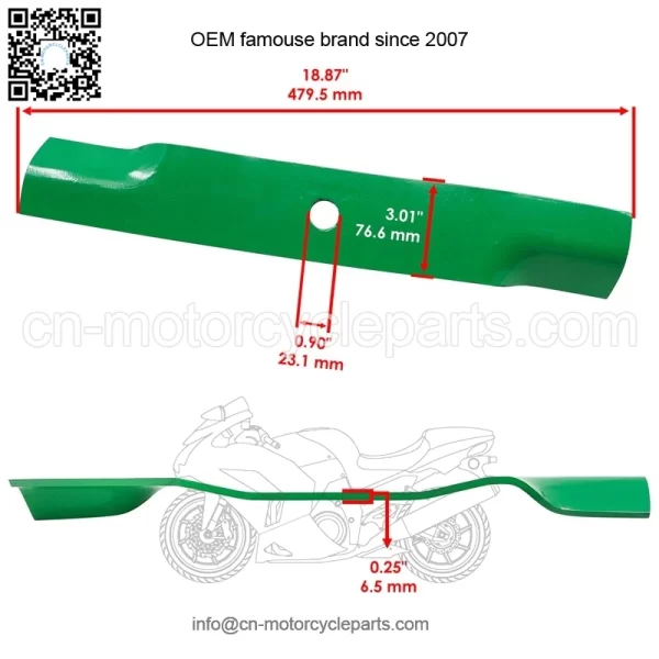 TCU30317 M144652 54" Deck Blade For John Deere Z910 Z915 Z920 Z925 Z930 - Image 2