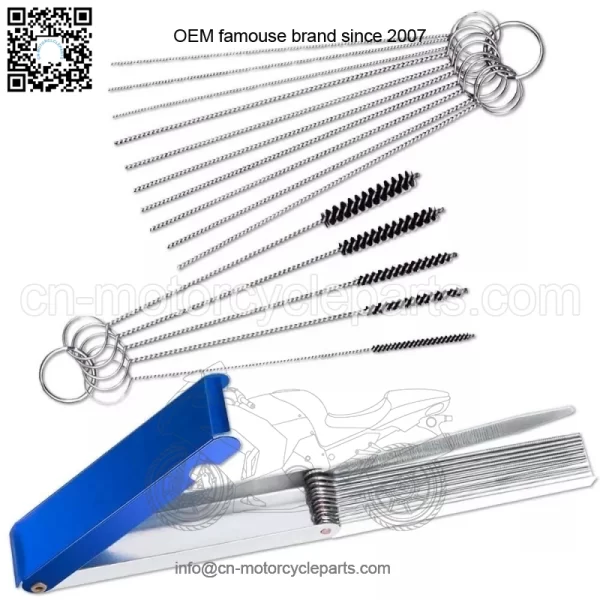 Carburetor Cleaning Kit Carb Dirt Jet Cleaner Tools 20 Needle 13 Wires Brush