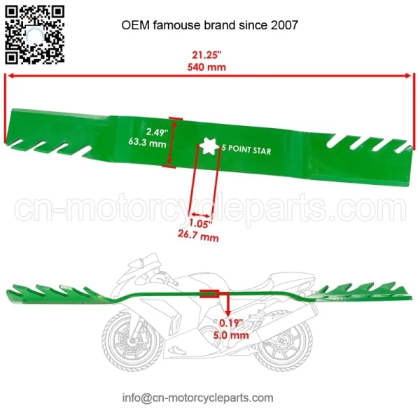 942-0616A 742-0616A 942-616 362-404 42" Deck Gator Blades for MTD Cub Cadet - Image 2