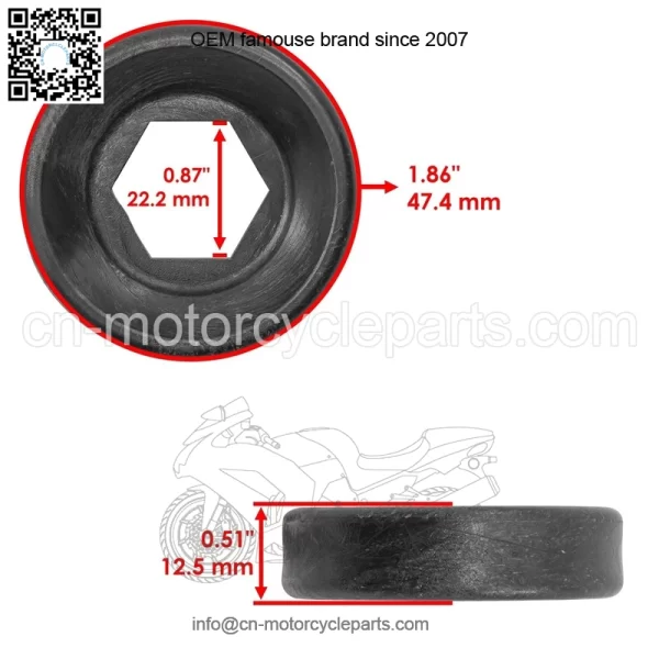 Polaris Scrambler 500 4X4 1997-2012 Front/Rear Strut Bottom Pivot Ball - Image 2