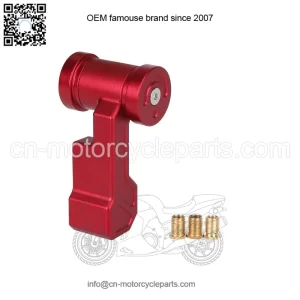 Universal aircraft gear knob short #red