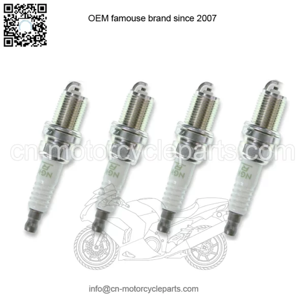 4pcs 07-13 Honda TRX420FE FourTrax Rancher 4X4 ES NGK V-Power Spark Plugs kf