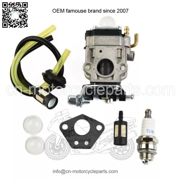 Carburetor Kit For 43cc 52cc 49cc Brushcutter Strimmer Cutter Chainsaw Carb - Image 2