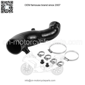 Silicone Air Intake Hose Kit For Yamaha Raptor 700 700R 2009-2025 Black