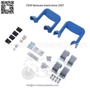 Pickup Aluminum Alloy Footboard 2 Pack #Blue