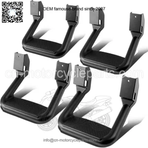 Pickup Aluminum Alloy Footboard 4 Pack #Black