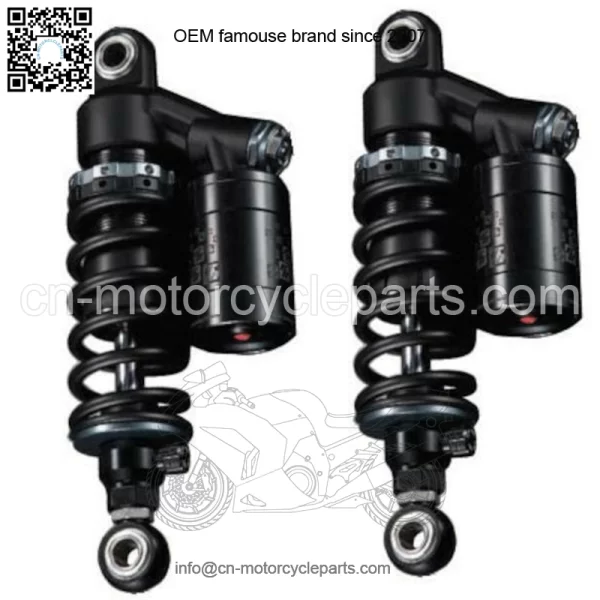 Universal Shicane HLR Twin Shocks 340mm to 350mm Black