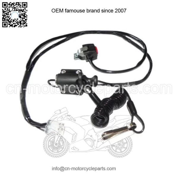 PUSH BUTTON START KIT with TETHER KILL SWITCH Honda TRX450ER TRX 450R 06-14 - Image 2
