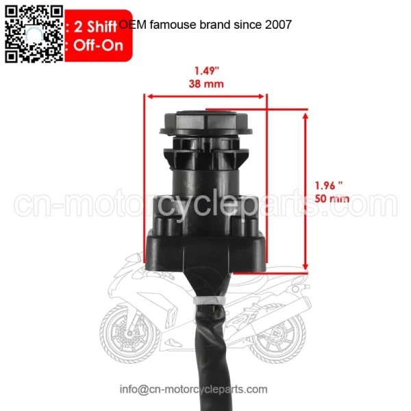 Polaris Scrambler 500 1996-1998 Ignition Key Switch - Image 2
