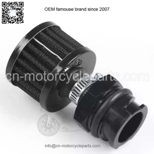 Valve cover connector with air filter