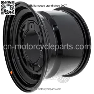 Polaris 1523444-067 Gloss Black Rear 900lb 12x8 Rim 2007-2023 Ranger 500 570 EPS