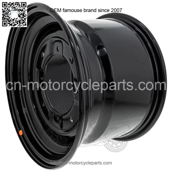 Polaris 1523444-067 Gloss Black Rear 900lb 12x8 Rim 2007-2023 Ranger 500 570 EPS
