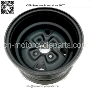 Steel rims 12x7 4/110 2+5 (-41) black mat