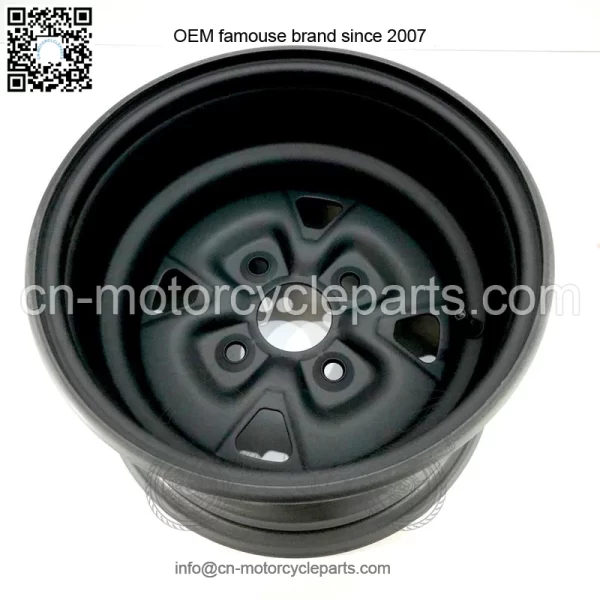 Steel rims 12x7 4/110 2+5 (-41) black mat