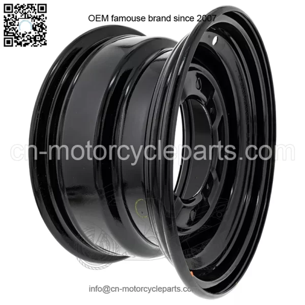 Polaris 1523451-067 Black Front Wheel Rim 12x6 Ranger Sportsman EV 500 570 700 - Image 4